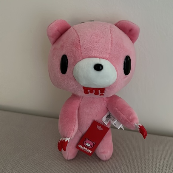 GLOOMY BEAR PINK PLUSH NWT 8.5” BY CULTUREFLY - Picture 2 of 6